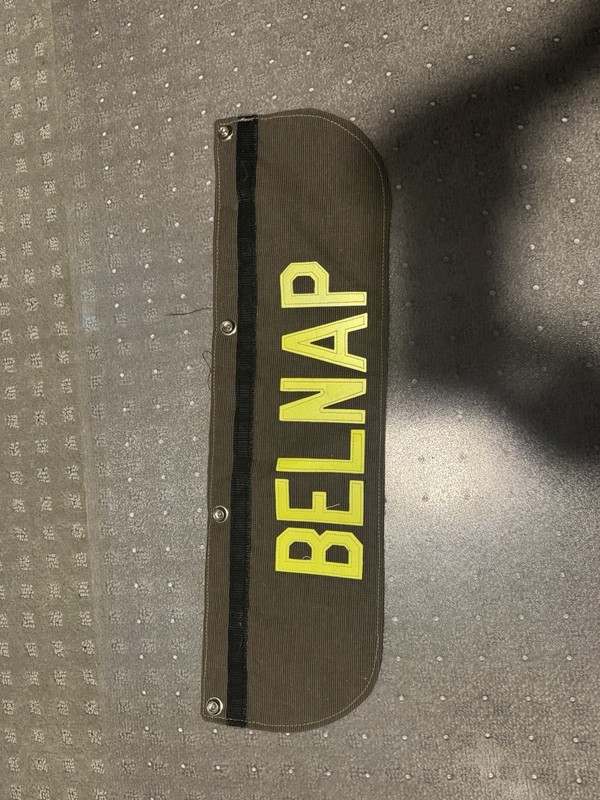 Firefighter Bunker Gear Name Panel: Belnap