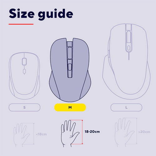 Trust Verto Wired Ergonomic Mouse, Vertical Mouse with LED Black - Picture 5 of 14