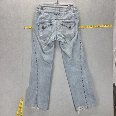 Vintage Levis Engineered Jeans Womens Blue Twisted Flap Pockets Fits 30x30 - Photo 1/4