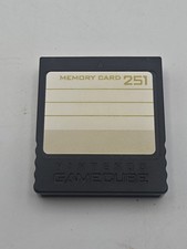 Official Nintendo GameCube Black Memory Card 251 Blocks DOL-014 Genuine OEM