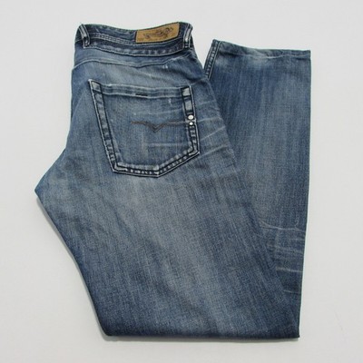 Diesel BELTHER Distressed Herren Slim Fit Bein Blau W32 / L31 REF (M18407)
