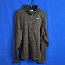 Columbia Sweater Mens XXL green and grey pullover