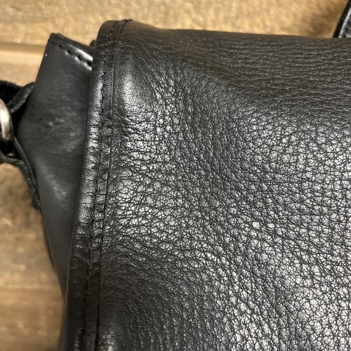 Vintage Leder LL BEAN Umhängetasche Aktentasche Büro Reise Messenger Bag schwarz - Bild 3 von 19
