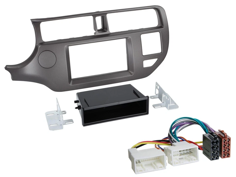 JVC Bluetooth MP3 USB DAB CD Autoradio für Kia Rio UB 2011-2014 anthrazit - Bild 3 von 4