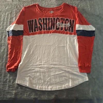 New Era Women s Washington Wizards T-Shirt Long Sleeve Size Large 
