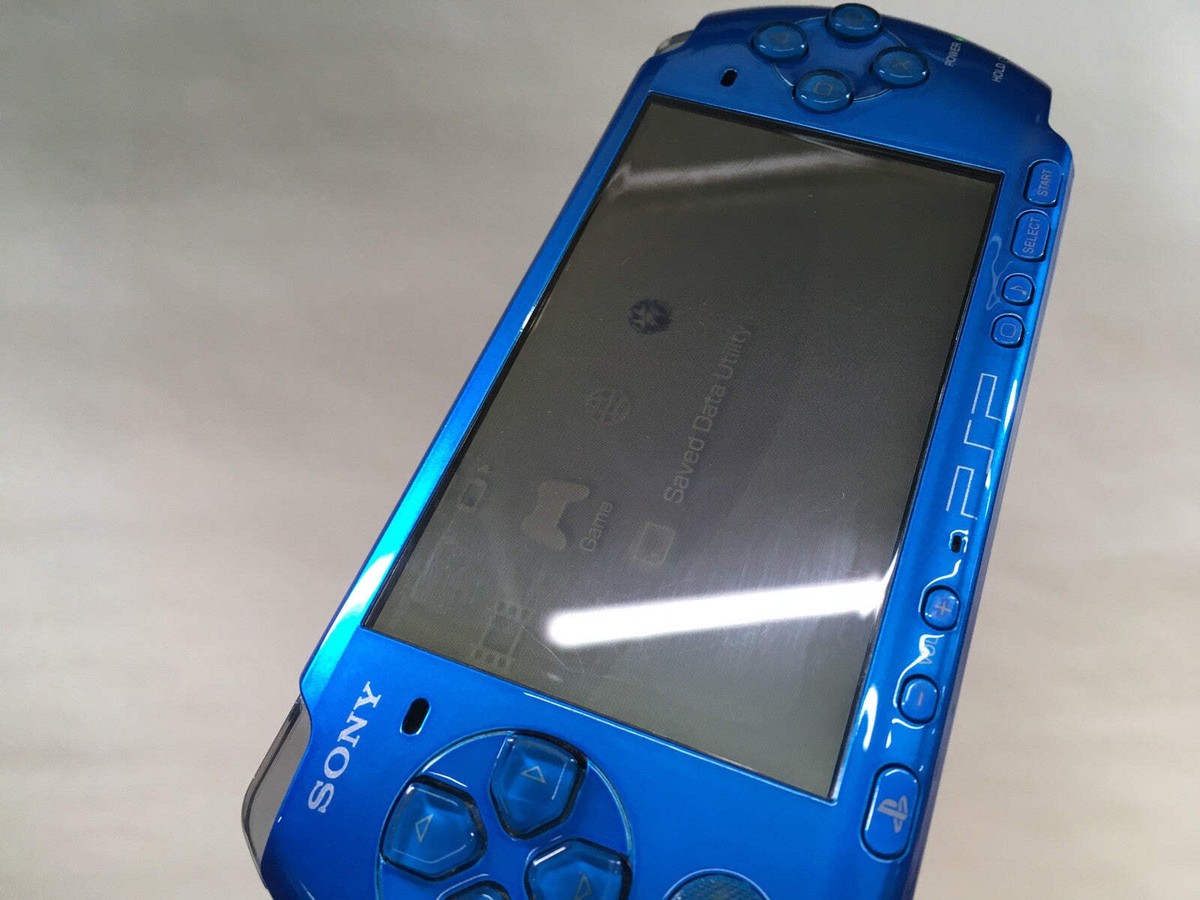 GD7845 Plz Read Item Condi PSP-3000 VIBRANT BLUE SONY PSP