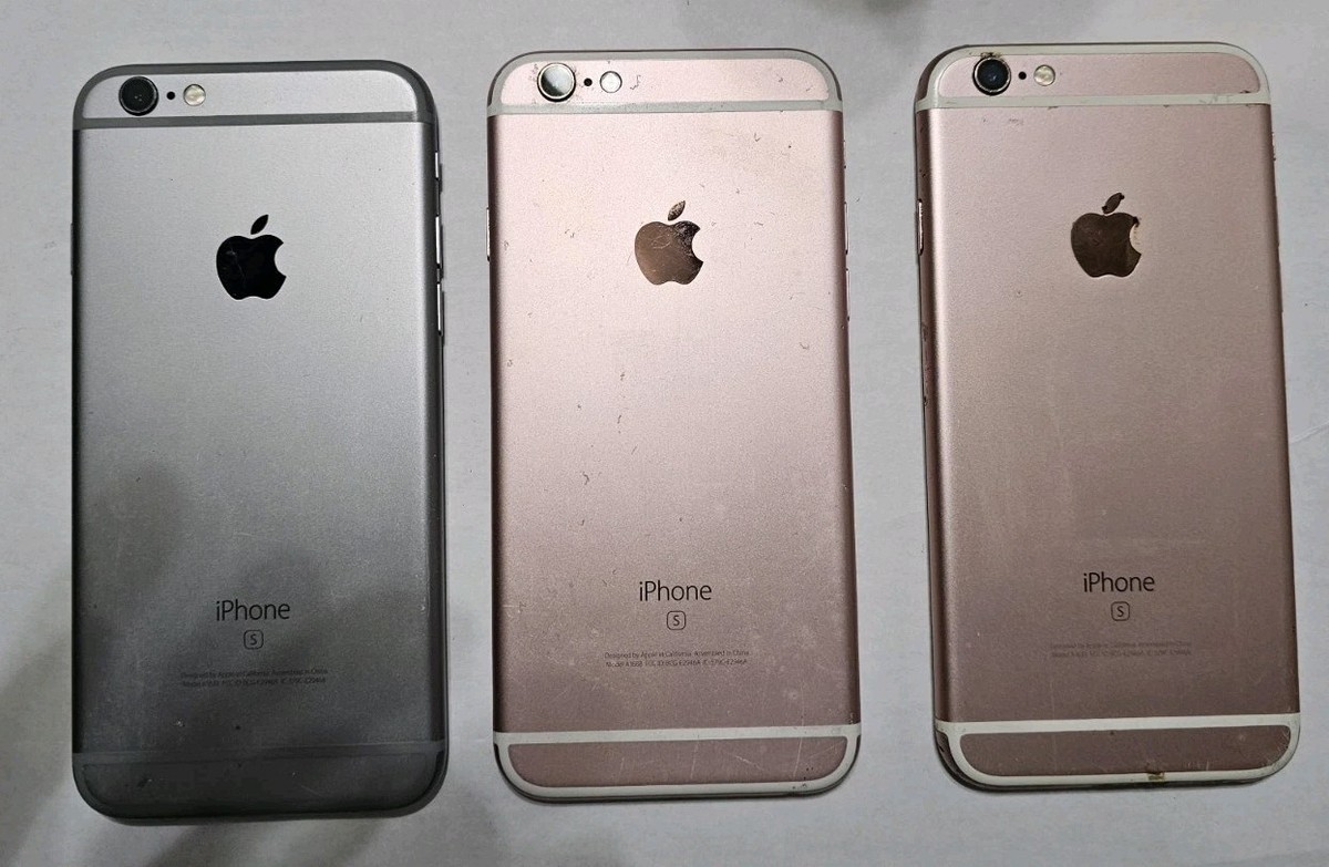 LOT OF 3 - iPhone 6s A1688 A1633 - FOR PARTS REPAIR ONLY