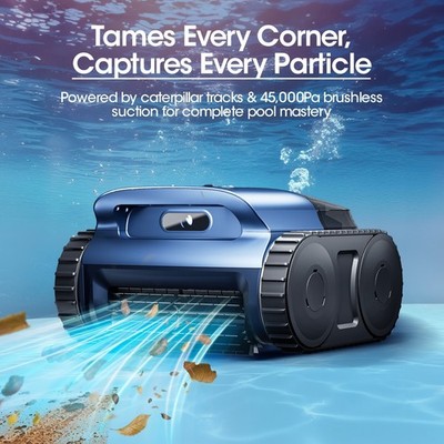 2026 Seauto Cordless Robotic Pool Vacuum Cleaner, Cleans Floor, Walls, Waterline
