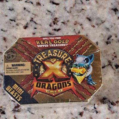 New Sealed Treasure X Dragons Gold Mini Beasts Blind Mystery box toy 8 level dig