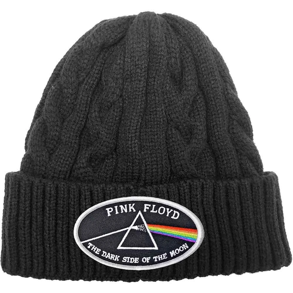 Pink Floyd The Dark Side of the Moon White Border Official Beanie Hat