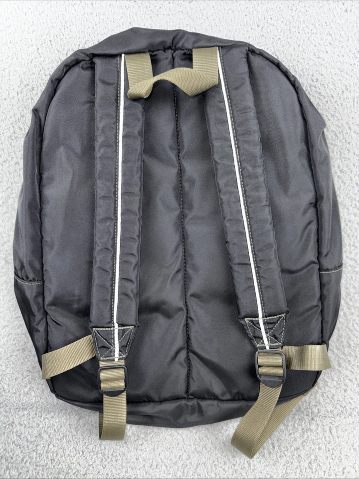 LL Bean De Colección Mochila Reflectante Bolsa para Libros Mochila Acolchada Negra Años 90 80 Bolso Escolar Foto 3 de 4