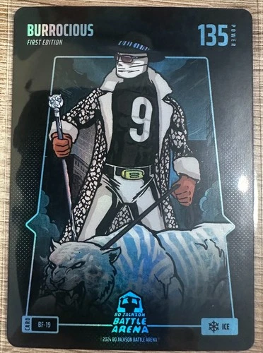 BO JACKSON BATTLE ARENA ALPHA ICE BATTLEFOIL BURROCIOUS (JOE BURROW) #BF-19