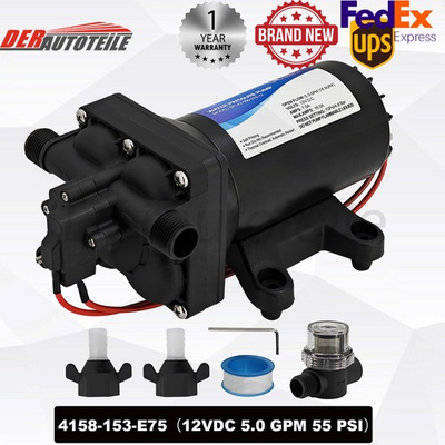 #ad #ad For Shurflo 4158153E75 Aqua King II Supreme Water System Pump 12VDC 5.0GPM 55PSI $279.00