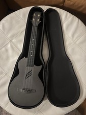 Enya Nova U Concert 23 Carbon Fiber Ukulele Black with Case Excellent Condition
