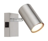 Globo Robby Strahler Metall Nickel Matt, 1X GU10 - Wandstrahler & Spots FüR Inne