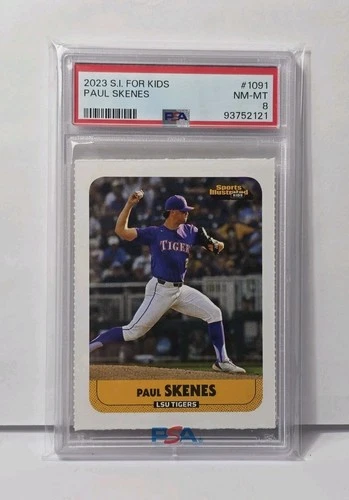 2023 Sports Illustrated For Kids Paul Skenes Rookie #1091 PSA 8