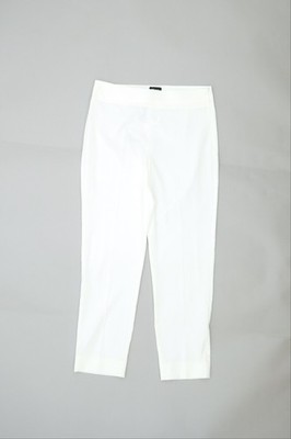 EMME Marella Women's Trousers Size 10 White Zip New
