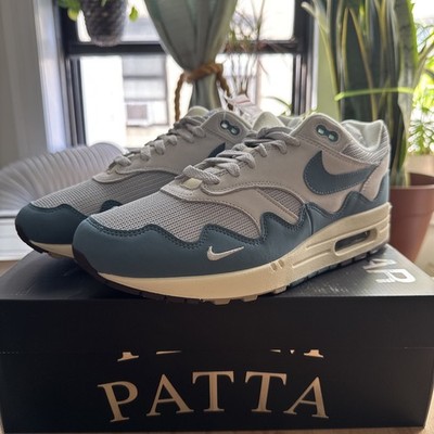 Size 11 - Nike Air Max 1 Patta Waves Noise Aqua