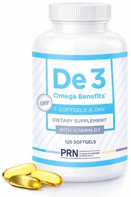 Omega 3 Fish Oil De 3 Softgels 120 Count Daily Dietary Supplement