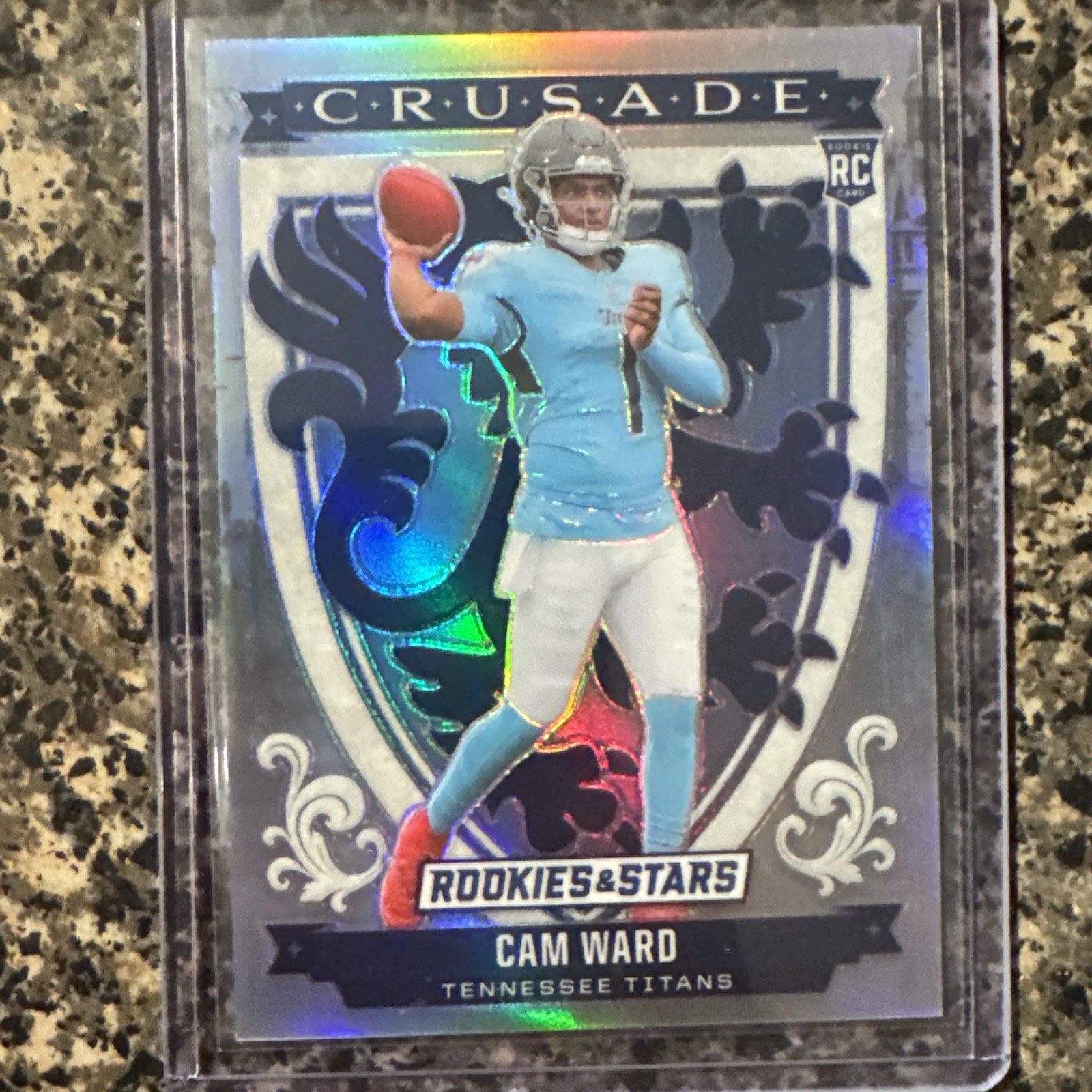 2025 Panini Rookies & Stars Cam Ward #22 Crusade Silver Prizm RC