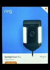 Ring - Spotlight Cam Plus Outdoor/Indoor 1080p Plug-In Surveillance Camera