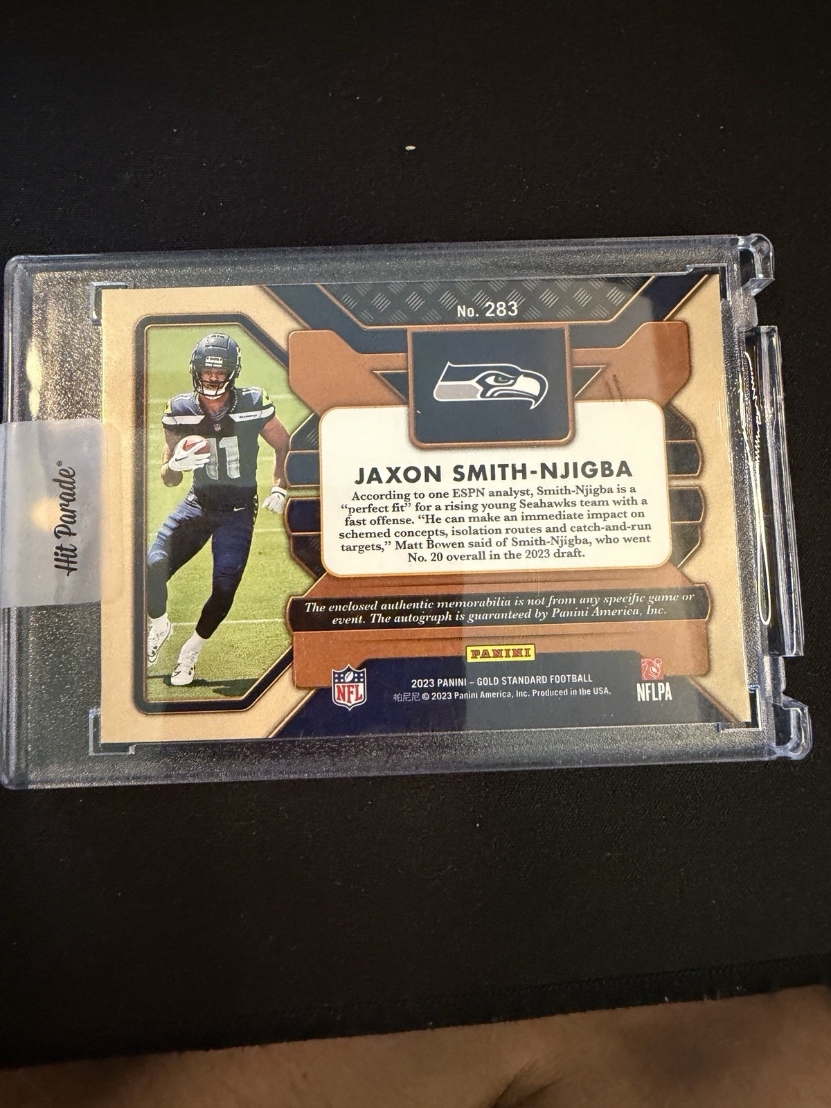 2023 Panini Gold Standard Jaxon Smith-Njigba RPA Auto Dual Patch RC /149 JSN view 2