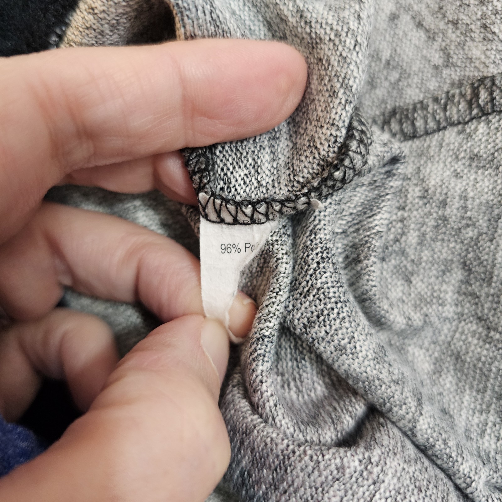 Jess & Jane Tom Tom Brushed Knit Tunic Top Women L Earth Tone Abstract Artsy USA