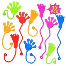 Sticky Hands Bulk 30 PCS Party Favors for Kids 4-8,8-12 Hand and Feet 30 PCS