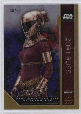 2023 Topps Finest Star Wars Gold Refractor 30/50 Zorii Bliss #FN-65 3hd