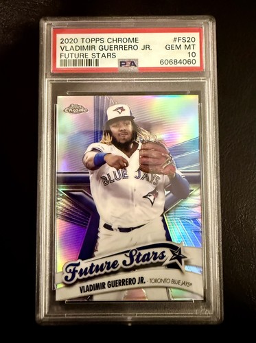 2020 TOPPS CHROME VLADIMIR GUERRERO JR FUTURE STARS PSA 10 #FS-20 BLUE JAYS