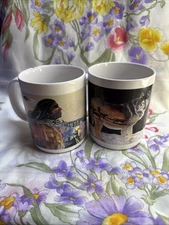 Vintage 80’s Native American Coffee Mugs (2)