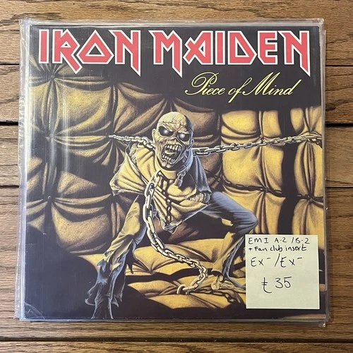 Iron Maiden 'Piece of Mind' Vinyl LP EMI 800 Vinyl Record A2 B2