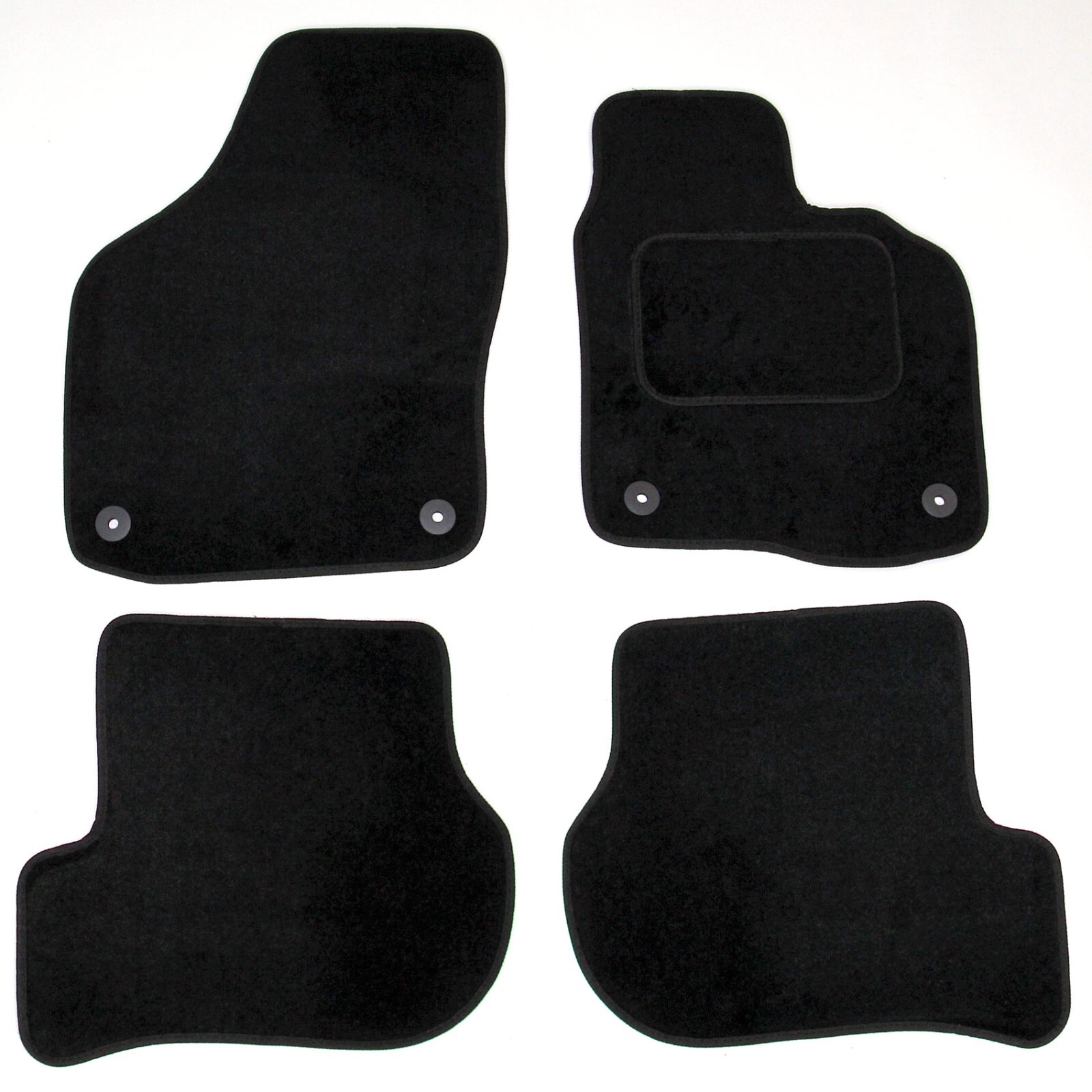 For VW Scirocco MK3 2008-2017 Tailored Carpet Car Mats 4pc Set Black Anti Slip