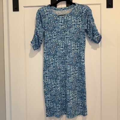 belden t shirt dress NWOT Lilly Pulitzer Belden Dress Women's XS Cumulus Blooming Together  Preppy