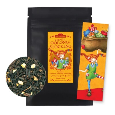 Pippi Oolongstocking Astrid Lindgren Loose Leaf Tea Pouch NovelTeas (2 ounces)