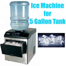 33 Lbs/Day Portable Table Top Ice Maker Making Machine for 5 Gallon Water Bottle