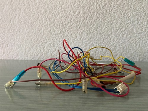 31. Anschlussdrähte m. Flach- + Elektroniksteckern für Severin Mikrowelle MW7817 - Bild 2 von 4