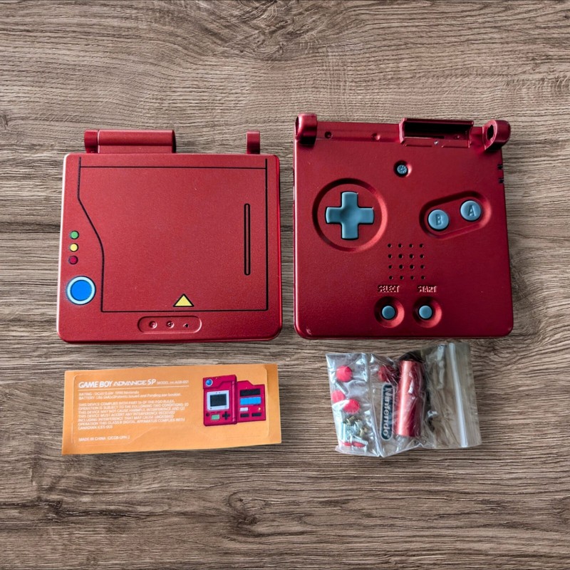 Nintendo Pokedex Pokemon Shell Game Boy Advance SP Replacement Housing GBA