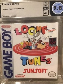Looney Tunes Wata 9.8 A+ Sealed, Gameboy Sunsoft 1992 USA Rare Nintendo CGC VGA