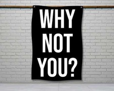 Motivational Gym Flag - Fitness Wall Art Decor