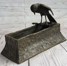 Vaso Pianter Statua Scultura Figurina Arte Firmato In Bronzo NUOVO IN OFFERTA