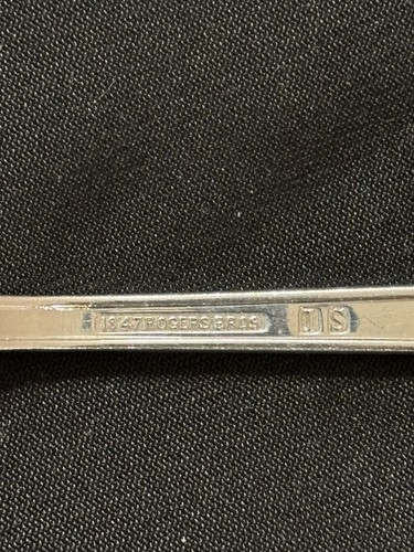 1937 First Love By 1847 Rogers Bros 3 Pc Set / 9” Cold Meat Fork W/ Design - Picture 12 of 13