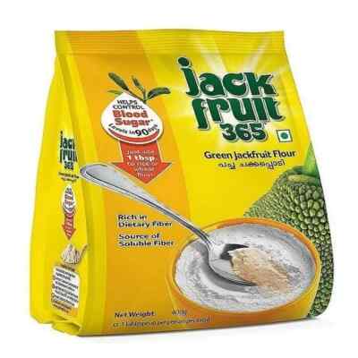 Jackfruit365 Grünes Jackfruchtmehl - 1600 GRAMM (4 Packungen à 400g) Schnelle...
