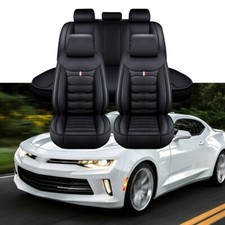 For Chevrolet Camaro Car Seat Covers Front Rear 5 Seats Full Set Leather Cushion