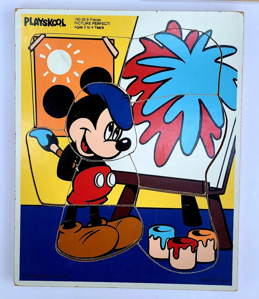 Lote de rompecabezas vintage Playskool Disney Plaza Sésamo Elmo Mickey Pocahontas  Foto 2 de 4