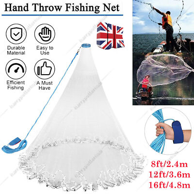 buying 16ft fish net POUI COME DREAM Depth Anti-Winding 3 Layers Fishing Wrapped Rope Lead Sinker Length 262ft Gill Net for Fishing Survival 30mm(1-1/8 Inch Mesh) : Sports & Outdoors Top and bottom lines are #6 braided polypropylene #4 Mono Gill Net, Sold