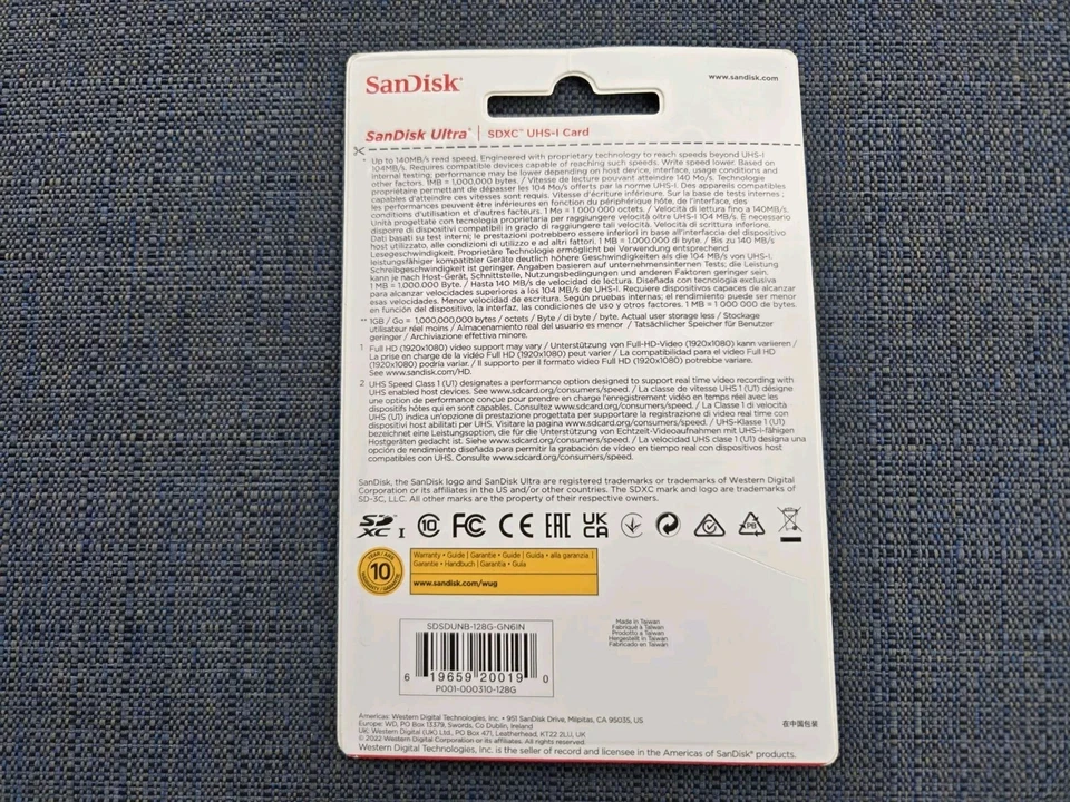 SanDisk 128GB Ultra SDXC UHS-I Memory Card- Up To 140MB/s - NEW - Image 2 of 2