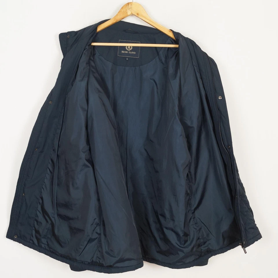 Chaqueta acolchada para hombre HENRI LLOYD talla 3XL nailon aislante poliéster relleno azul Foto 3 de 4