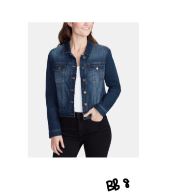 WILLIAM RAST Lenna Core Denim Jacket In Unlady Like XS MSRP $59.50