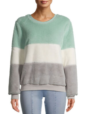 Jade Colorblock NO BOUNDARIES JUNIORS FUZZY COLORBLOCK PULLOVER, JADE DYNASTY COMBO ...